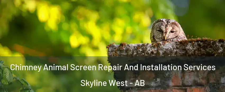  Chimney Animal Screen Repair And Installation Services Skyline West - AB