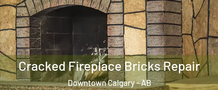  Cracked Fireplace Bricks Repair Downtown Calgary - AB