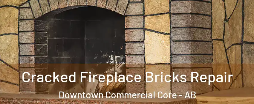 Cracked Fireplace Bricks Repair Downtown Commercial Core - AB