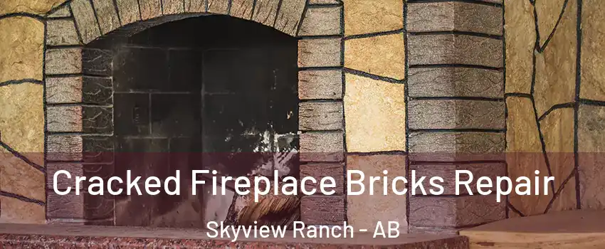  Cracked Fireplace Bricks Repair Skyview Ranch - AB