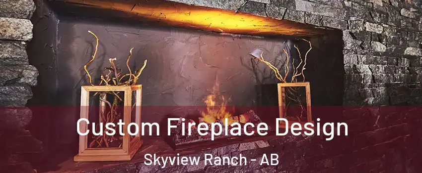  Custom Fireplace Design Skyview Ranch - AB