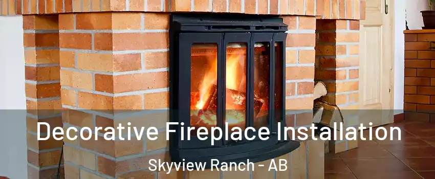  Decorative Fireplace Installation Skyview Ranch - AB