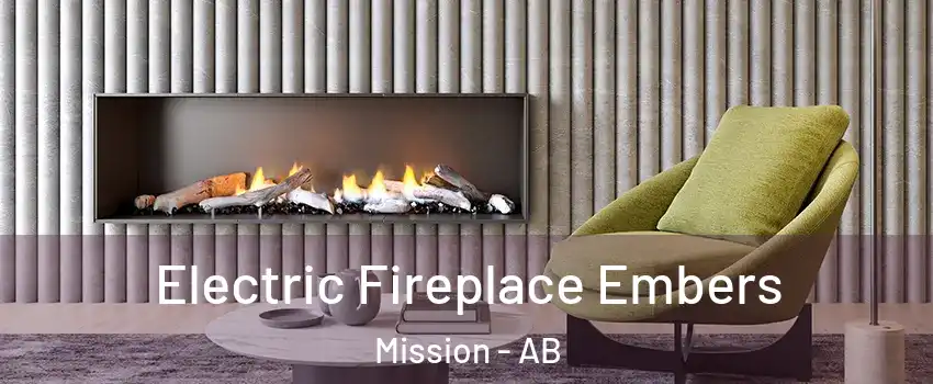  Electric Fireplace Embers Mission - AB