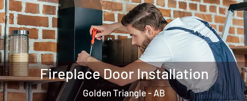  Fireplace Door Installation Golden Triangle - AB