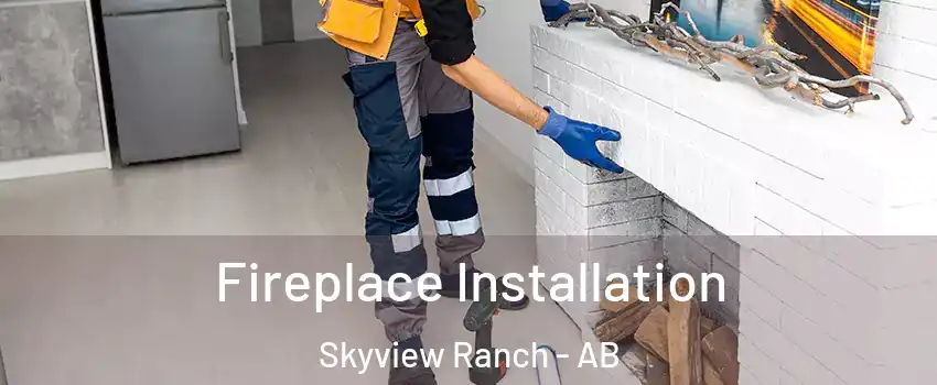  Fireplace Installation Skyview Ranch - AB