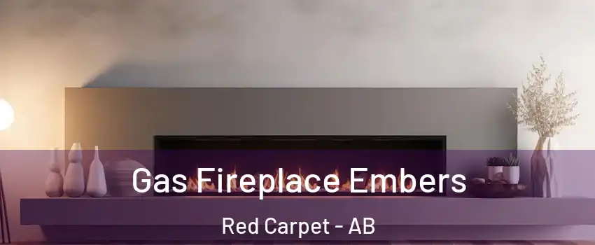  Gas Fireplace Embers Red Carpet - AB