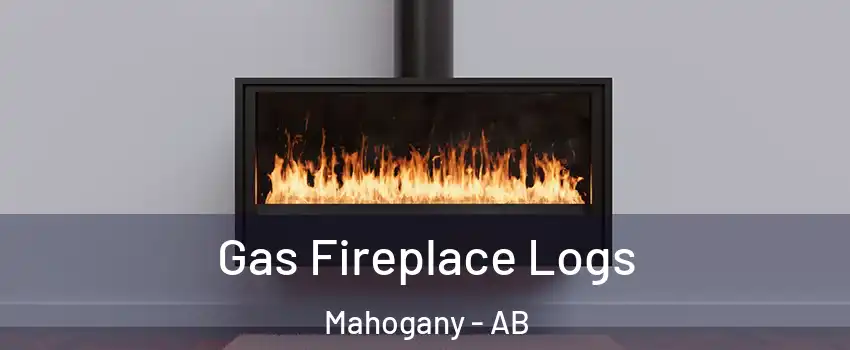  Gas Fireplace Logs Mahogany - AB