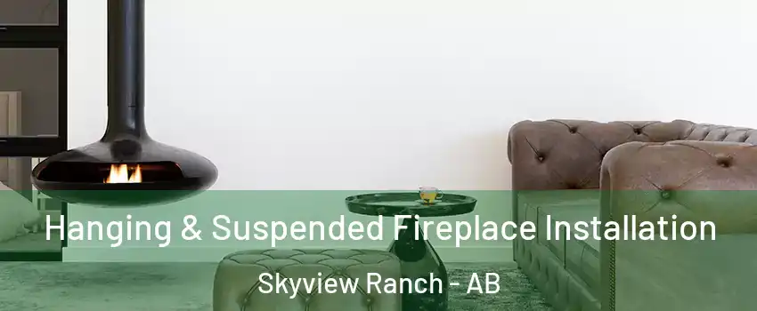  Hanging & Suspended Fireplace Installation Skyview Ranch - AB