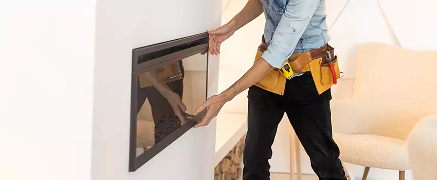 Metal Fireplace Installation in Strathmore, Alberta
