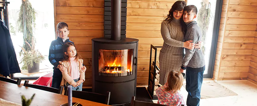 Morso Cast Iron Fireplace Insert Installation in Strathmore, Alberta