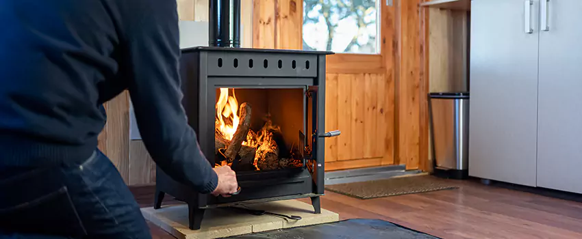 Open Hearth Wood Fireplace Installation in Strathmore, AB