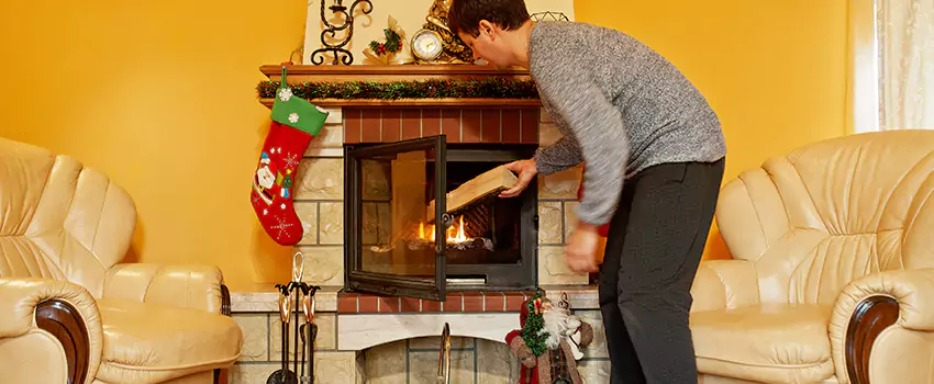 Rusted Metal Fireplace Restoration in Strathmore, Alberta
