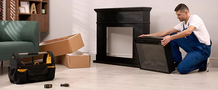 Old Rusted Metal Fireplace Repair And Replacement in Strathmore, AB