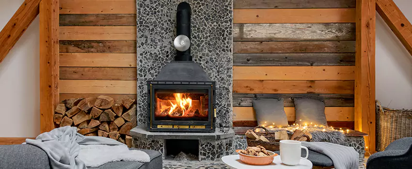 Thelin Hearth Products Direct Vent Gas Stove Fireplace Inspection in Calgary, Alberta