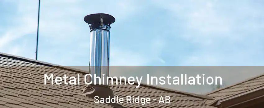 Metal Chimney Installation Saddle Ridge - AB