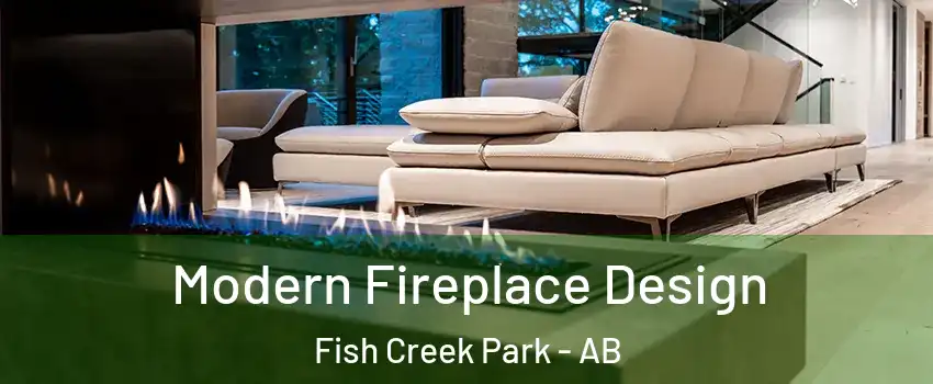  Modern Fireplace Design Fish Creek Park - AB