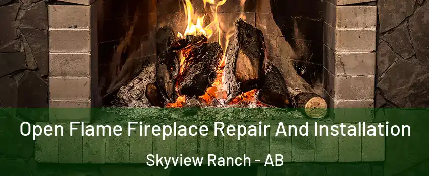  Open Flame Fireplace Repair And Installation Skyview Ranch - AB