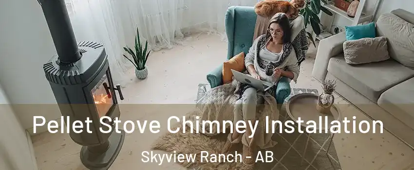  Pellet Stove Chimney Installation Skyview Ranch - AB